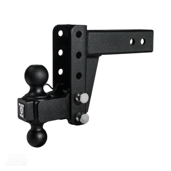BulletProof 2.5" Adjustable Trailer Hitch 14,000lb 4" Drop/Rise Dual Ball | MD254