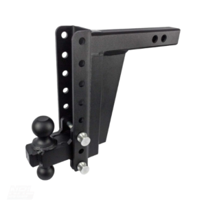 BulletProof Hitches 2.0″ Adjustable Extreme Duty Trailer Hitch – 30,000 lb Rating, 10″ Drop/Rise, Dual Ball Mount