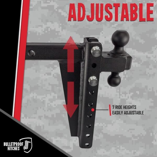 BulletProof Hitches 2.0" Adjustable Heavy Duty Trailer Hitch