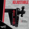 BulletProof Hitches 2.5" Adjustable Extreme Duty Trailer Hitch