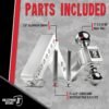 BulletProof Hitches 2.0" Adjustable Aluminum Trailer Hitch