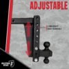 BulletProof Hitches 2.0" Adjustable Heavy Duty Trailer Hitch
