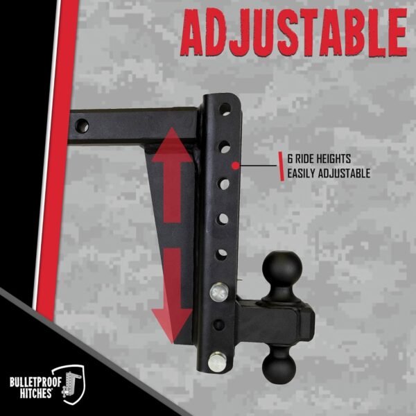 BulletProof Hitches 2.0" Adjustable Heavy Duty Trailer Hitch