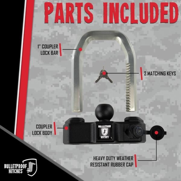 BulletProof Hitches Extreme Duty Trailer Coupler Lock