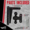 BulletProof Hitches 2.0" Adjustable Heavy Duty Trailer Hitch