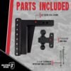 BulletProof Hitches 2.5" Adjustable Extreme Duty Trailer Hitch