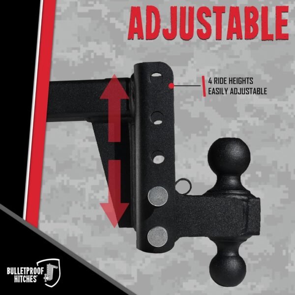 BulletProof Hitches 2.0" Adjustable Medium Duty Trailer Hitch