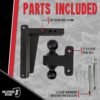 BulletProof Hitches 2.0" Adjustable Heavy Duty Trailer Hitch