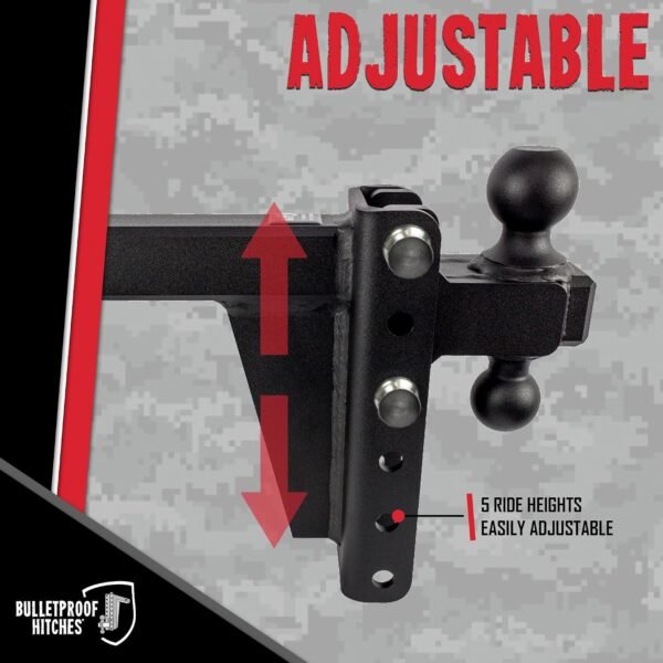 BulletProof Hitches 2.0" Adjustable Heavy Duty Trailer Hitch