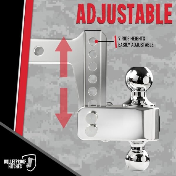 BulletProof Hitches 2.0" Adjustable Aluminum Trailer Hitch