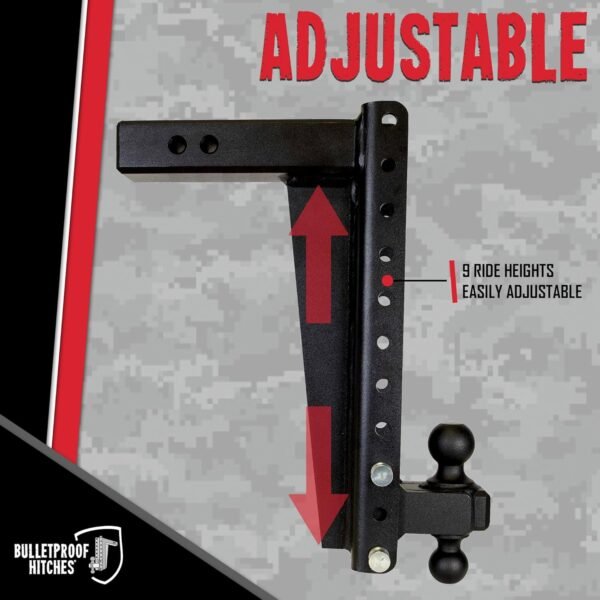 BulletProof Hitches 2.5" Adjustable Heavy Duty Trailer Hitch