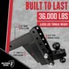 BulletProof Hitches 3.0" Adjustable Extreme Duty Trailer Hitch