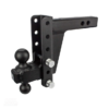 BulletProof Hitches 2.0" Adjustable Extreme Duty Trailer Hitch – 30,000 lb Rating – 6" Drop/Rise – Dual Ball Mount