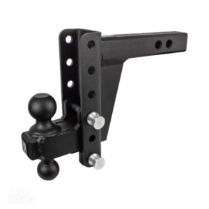 BulletProof Hitches 2.0″ Adjustable Extreme Duty Trailer Hitch – 30,000 lb Rating – 6″ Drop/Rise – Dual Ball Mount