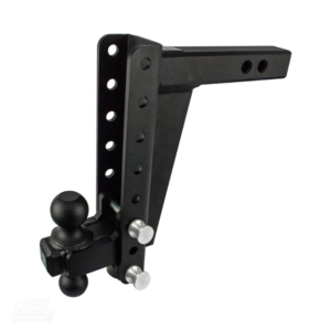BulletProof Hitches 2.0″ Adjustable Heavy Duty Trailer Hitch – 22,000 lb Rating – 10″ Drop/Rise – Dual Ball Mount