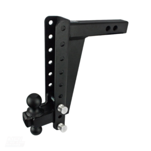 BulletProof Hitches 2.0″ Adjustable Medium Duty Trailer Hitch – 14,000 lb Rating – 4″ Drop/Rise – Dual Ball Mount
