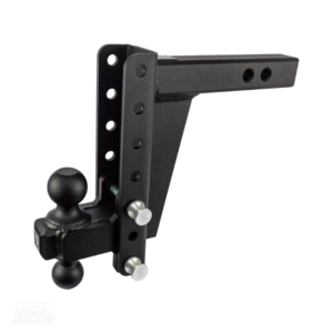 BulletProof Hitches 2.0″ Adjustable Heavy Duty Trailer Hitch – 22,000 lb Rating – 8″ Drop/Rise – Dual Ball Mount
