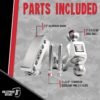 BulletProof Hitches 2.0" Adjustable Aluminum Trailer Hitch