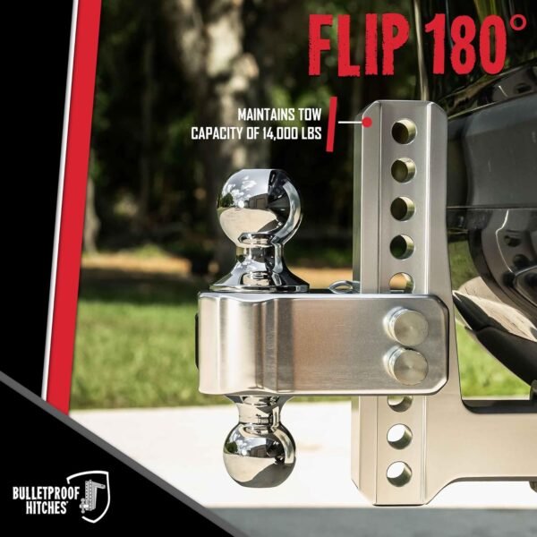 BulletProof Hitches 2.5" Adjustable Aluminum Medium Duty Trailer Hitch