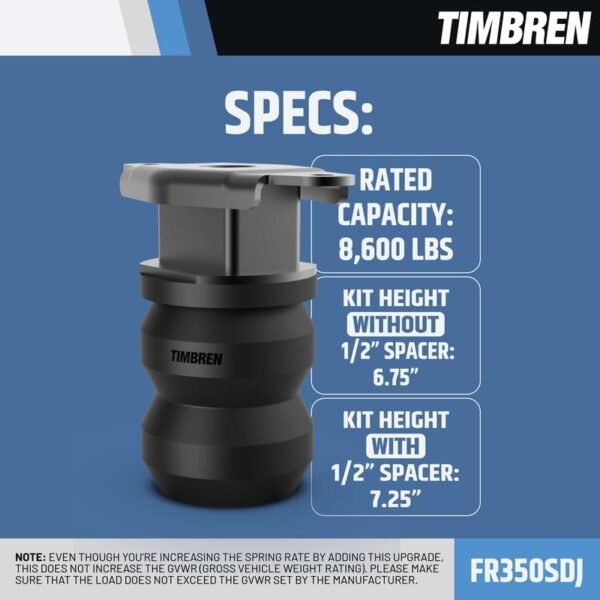 Timbren FR350SDJ SES Rear Suspension Enhancement System – 8,600 lb Load Support