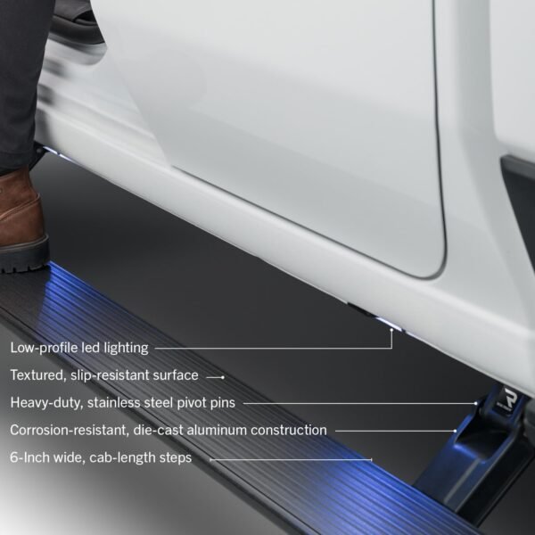 AMP Research PowerStep Plug-N-Play Retractable Electric Truck Steps – 76139-01A AMP Research PowerStep Plug-N-Play Retractable Electric Truck Steps – 76139-01A